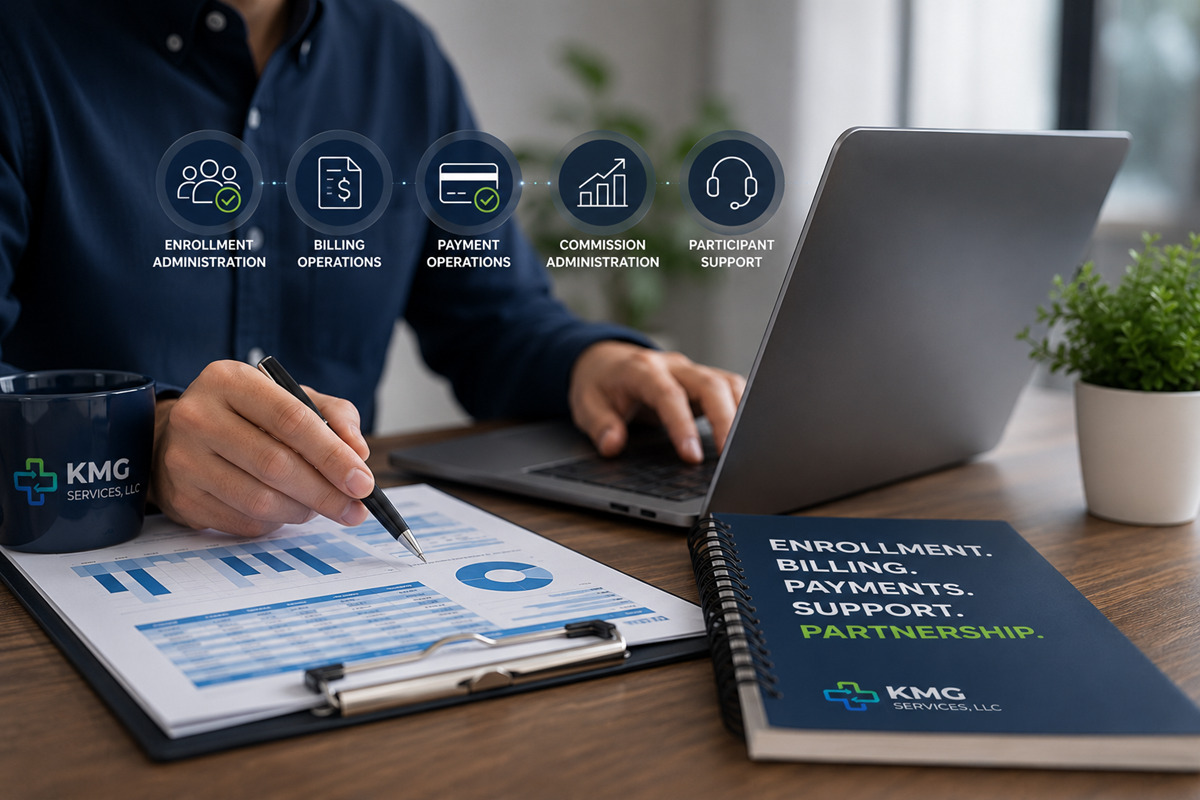 KMG Services enrollment billing and administrative support